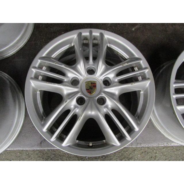 PORSCHE 【K】カラークレスト＆TPMS付☆ポルシェ 957カイエンS純正 