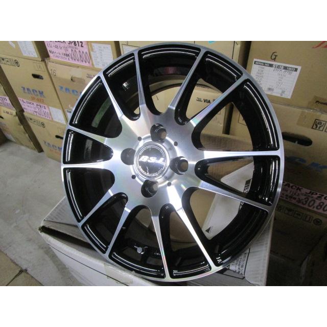 K】新品ホイール4本☆B.S.J S-02☆15X6.0J 4H100 +48☆キューブ 