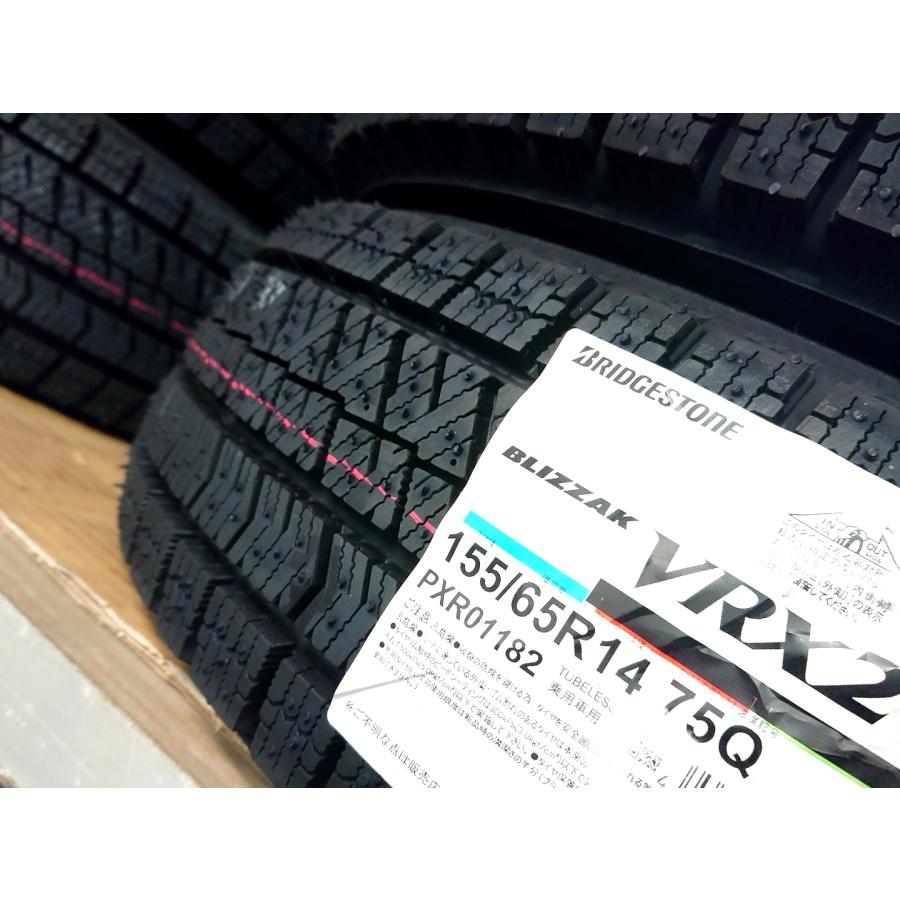 新品スタッドレスセット★バスターエイト★BS-VRX2★155/65R14★タント/N-BOX/デイズ/スペーシア等 ４本セット｜hst-shopping-store｜06