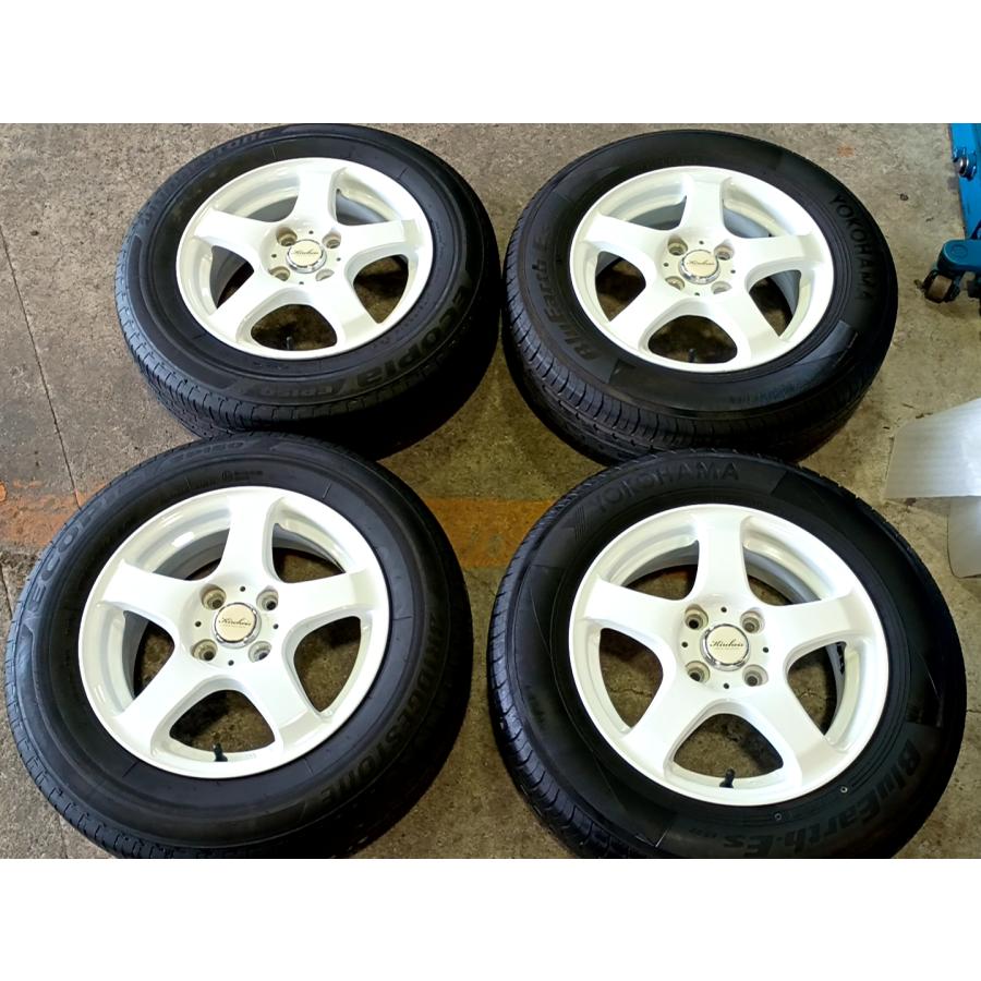 中古セット☆キルヒアイス5S☆ホワイトホイール☆175/70R14☆GK 