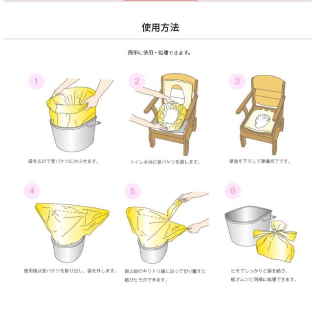 総合サービス 日本製 ポータブルトイレ用トイレ処理袋 ワンズケア YS