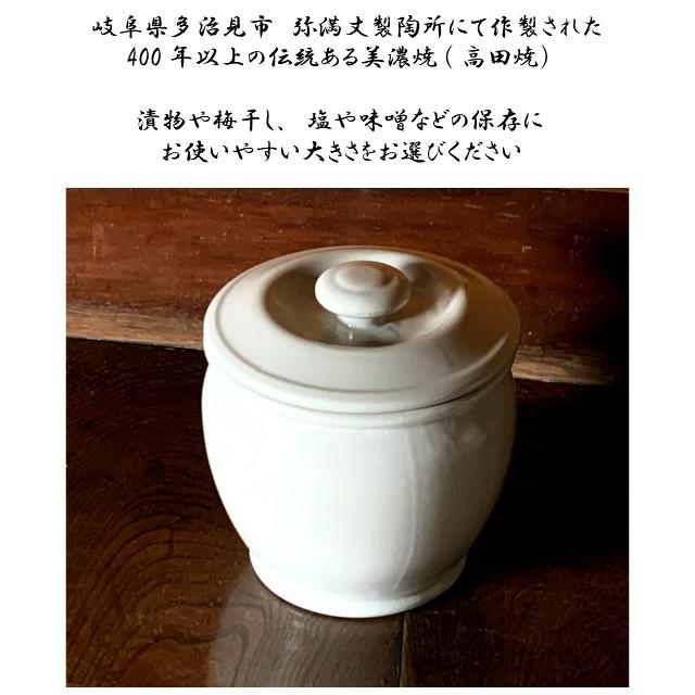 瓶(かめ）陶器 日本製 フタカメ1.5升(1.5号)約2.7L 陶器製瓶 弥満丈製