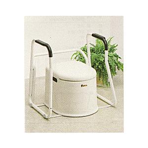 ポータブルトイレ用アームレスト市販のポータブルトイレにも取付可能