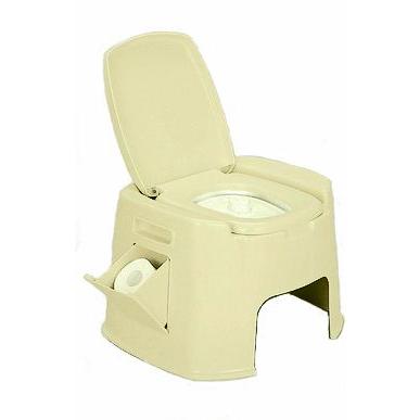 ポータブルトイレデラックス型・専用消臭剤・便座カバー付！安心のSG 