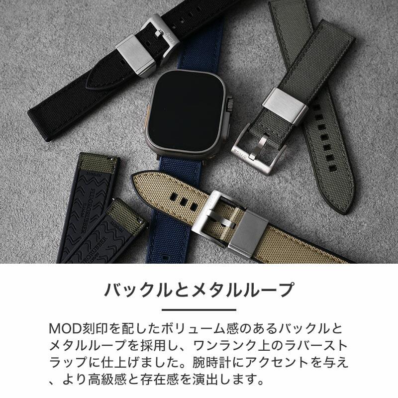 【ワンランク上の アップルウォッチ バンド】applewatch メンズ アップル ウォッチ FKM ラバー ストラップ 腕時計 シリコンベルト 全シリーズ 対応 時計 バンド_5