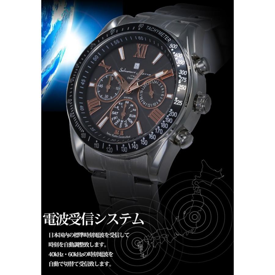 電波ソーラー クロノグラフ サルバトーレマーラ 腕時計 Salvatore Marra 時計 SM15116 メンズ :select