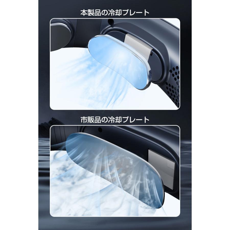 送料無料 ネッククーラー 首掛け 即納 3つ冷却プレート 6000mAh大容量