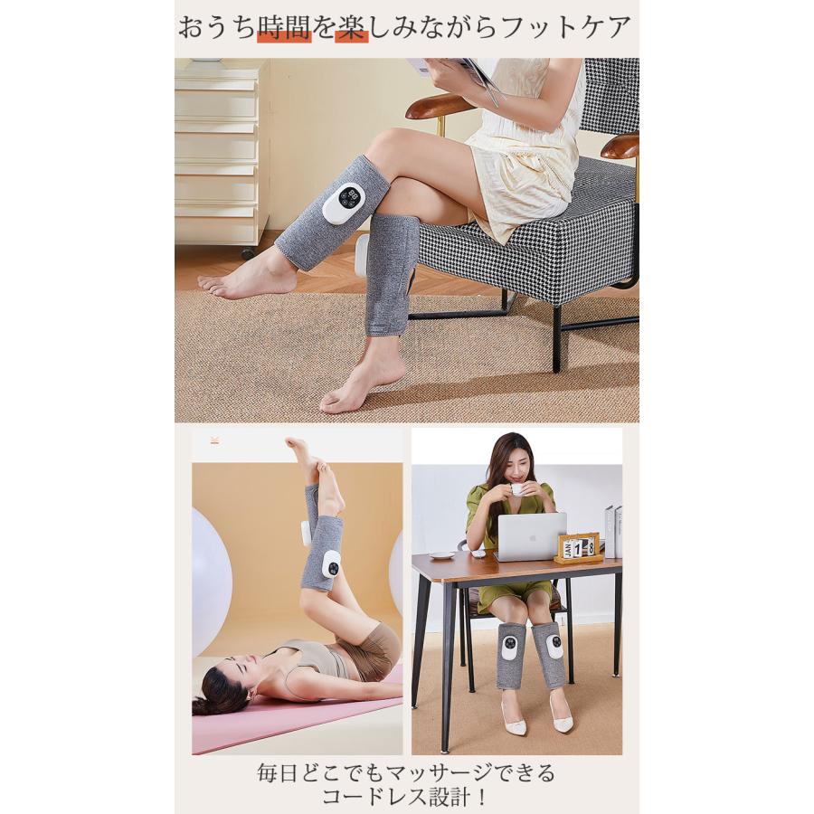 送料無料 フットマッサージャー 3つのモード&4段階エアー強度 揉む 父