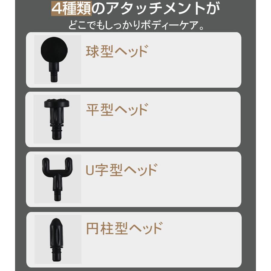 送料無料 電動マッサージガン 筋膜リリース ガン マッサージ器