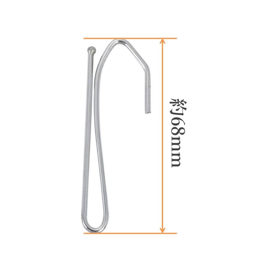 カーテンフック 約68mm 30本 スチール 金属 : HT Yahoo!ショッピング店