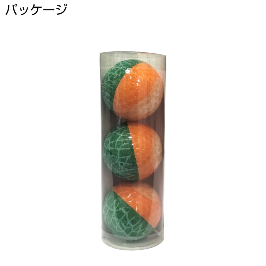HTCゴルフ オリジナル ゴルフボール メロン 3球セット フルーツ