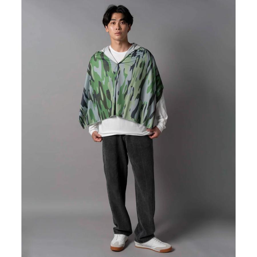 BUGOFF バグオフ 着る虫除け 冷却 UVカット ユニセックス アイスフーディ アイスフーディ カモフラグリーン グリーン アイボリー 熱中症対策 虫よけ 冷却 UV | BUG OFF | 04