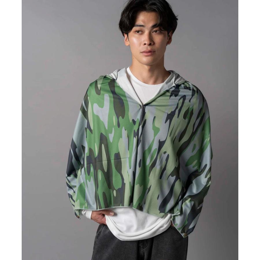 BUGOFF バグオフ 着る虫除け 冷却 UVカット ユニセックス アイスフーディ アイスフーディ カモフラグリーン グリーン アイボリー 熱中症対策 虫よけ 冷却 UV | BUG OFF | 05
