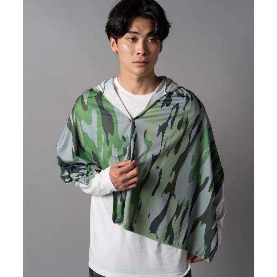 BUGOFF バグオフ 着る虫除け 冷却 UVカット ユニセックス アイスフーディ アイスフーディ カモフラグリーン グリーン アイボリー 熱中症対策 虫よけ 冷却 UV | BUG OFF | 06