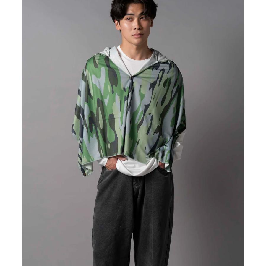 BUGOFF バグオフ 着る虫除け 冷却 UVカット ユニセックス アイスフーディ アイスフーディ カモフラグリーン グリーン アイボリー 熱中症対策 虫よけ 冷却 UV | BUG OFF | 07