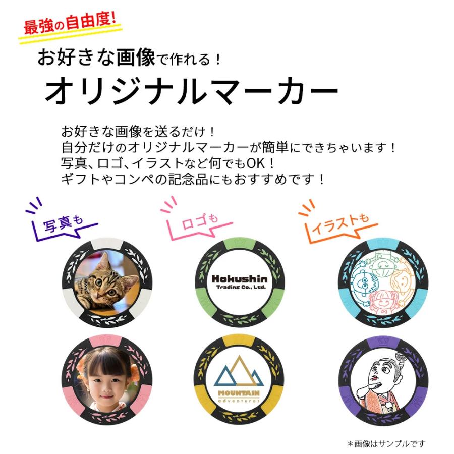 HTCゴルフ オリジナル ゴルフマーカー 写真 カジノチップマーカー