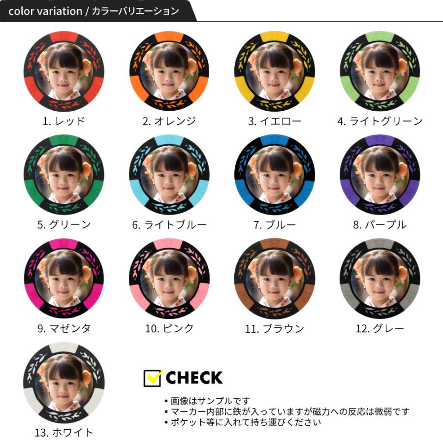 HTCゴルフ オリジナル ゴルフマーカー 写真 カジノチップマーカー