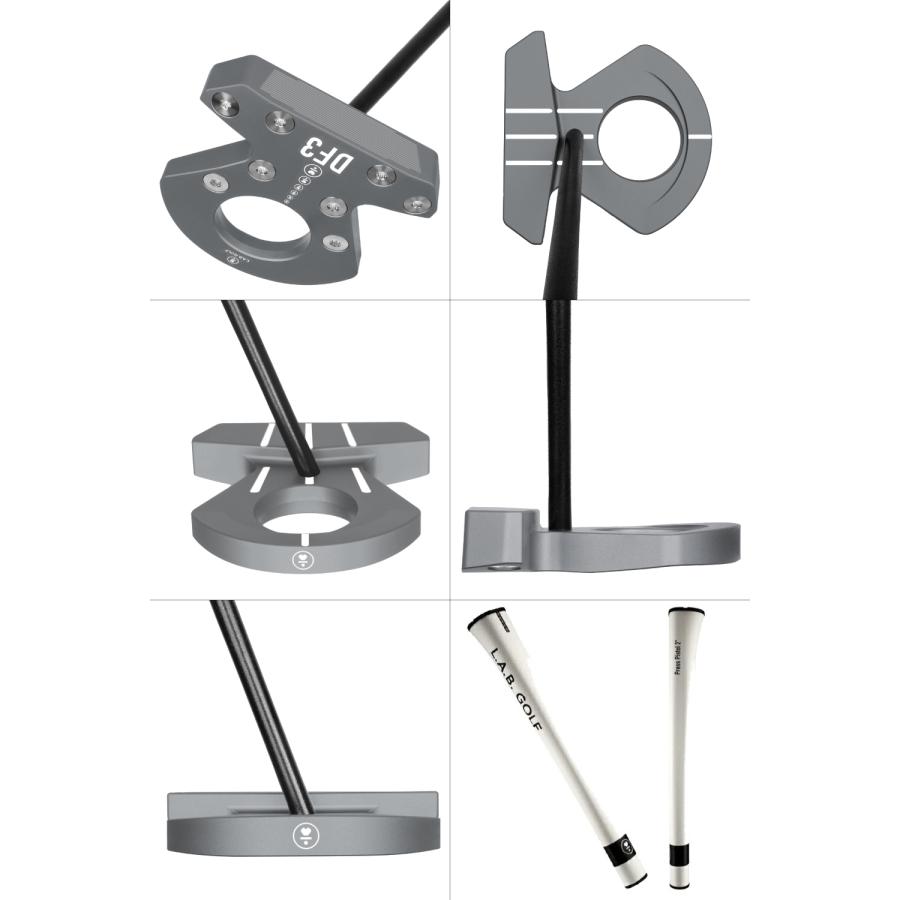 正規販売店 L.A.B.GOLF ラブゴルフ Directed Force 3 ダイレクト フォース 3 チャコール DF3 パター ディレクテッドフォース  ゼロトルク ライ角バランス カラーの画像