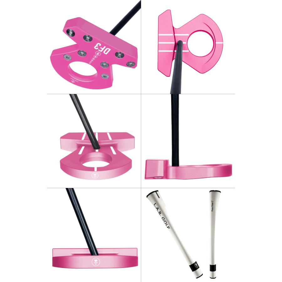 正規販売店 L.A.B.GOLF ラブゴルフ Directed Force 3 ダイレクト フォース 3 ピンク DF3 パター ディレクテッドフォース  ゼロトルク ライ角バランス カラーの画像