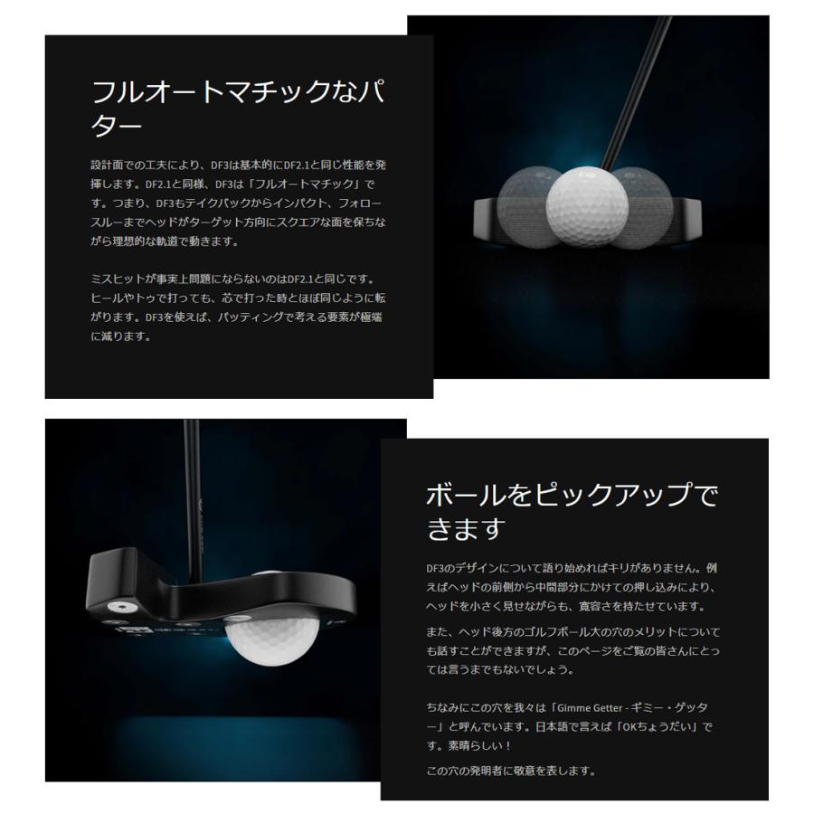 正規販売店 L.A.B.GOLF ラブゴルフ Directed Force 3 ダイレクト フォース 3 ピンク DF3 パター ディレクテッドフォース  ゼロトルク ライ角バランス カラーの画像