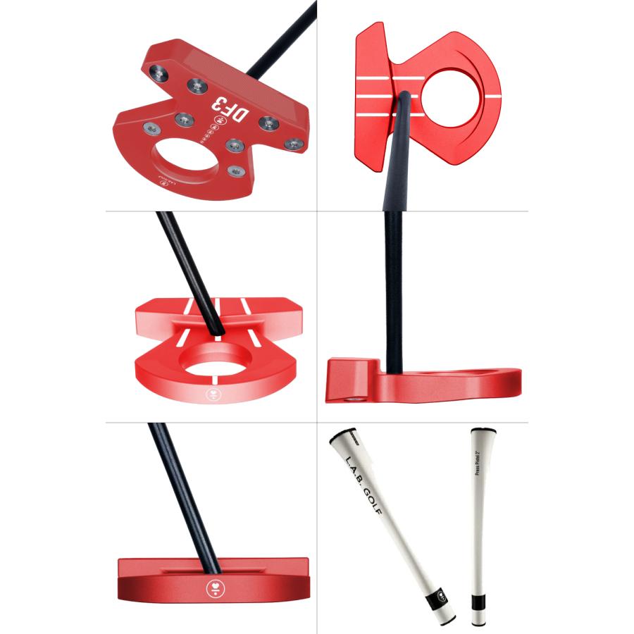 正規販売店 L.A.B.GOLF ラブゴルフ Directed Force 3 ダイレクト フォース 3 レッド DF3 パター ディレクテッドフォース  ゼロトルク ライ角バランス カラーの画像