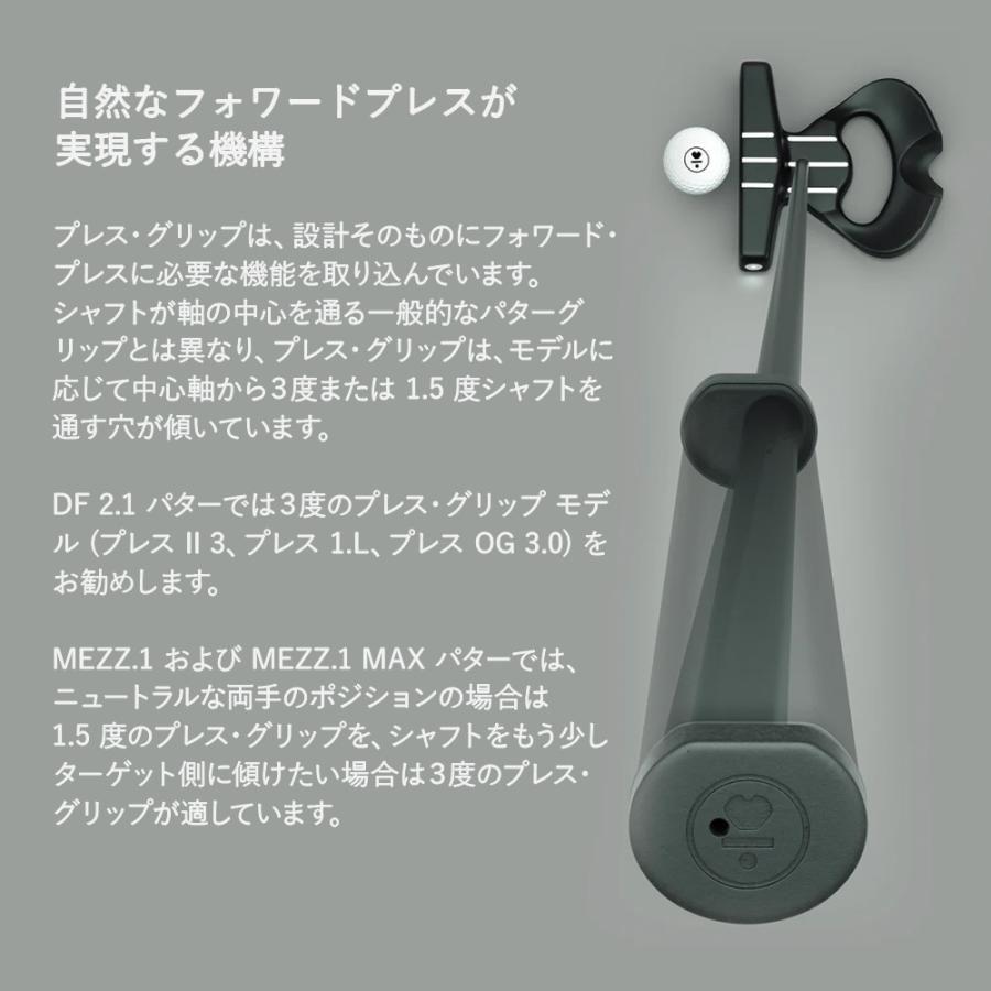 ラブゴルフ　Press No. II 1.5° ブラック マレットパター LAB GOLF ラブゴルフ パターグリップ ( PRESS II 1.5度・3度 SMOOTH
