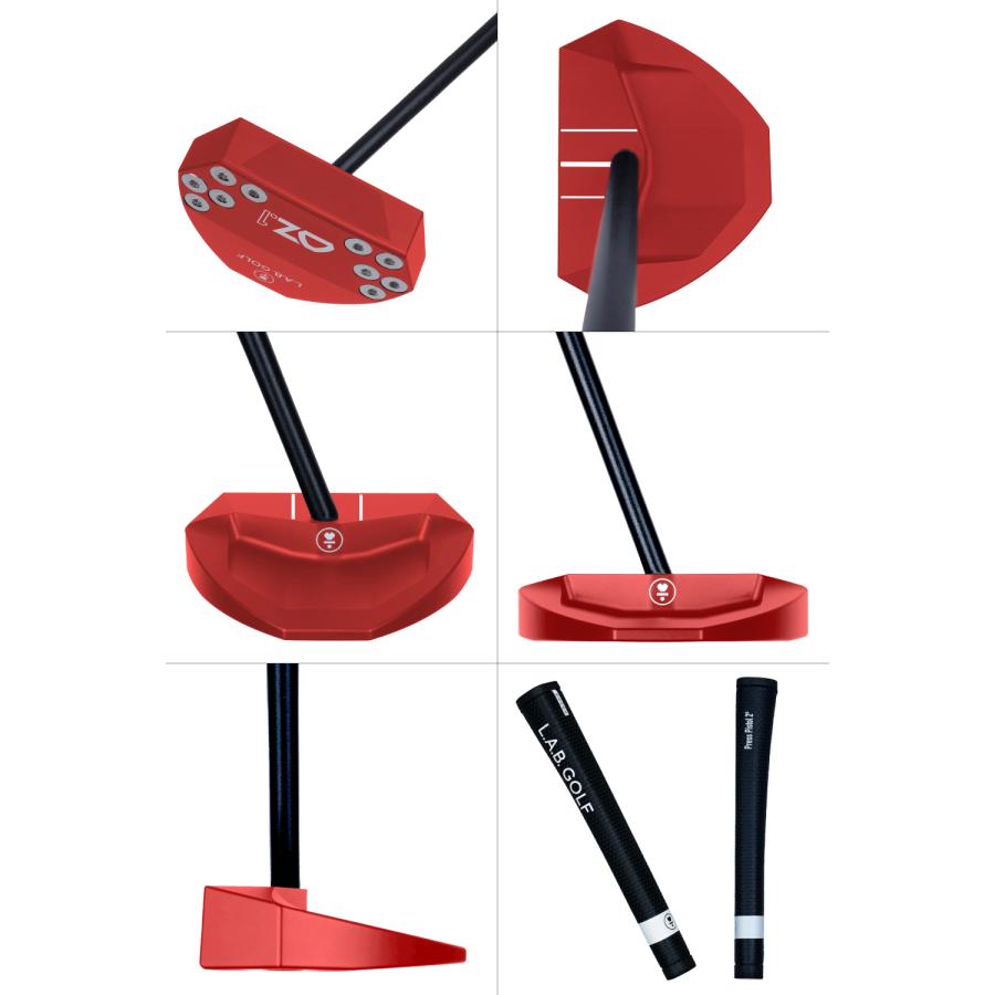 正規販売店 アダム・スコット監修 L.A.B.GOLF/ラブゴルフ カスタムモデル OZ.1 オージーワンパター レッド ゼロトルク ライ角バランス オージー1 カラー パターの画像