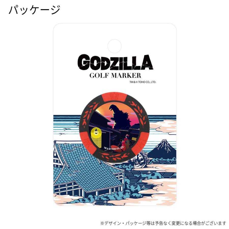 ゴジラ ゴルフチップマーカー レッド GODZILLA ゴルフ マーカー ゴルフマーカー キャラクター ギフト コンペ 東宝 公式グッズ ライセンス メール便送料無料｜htcgolf｜05