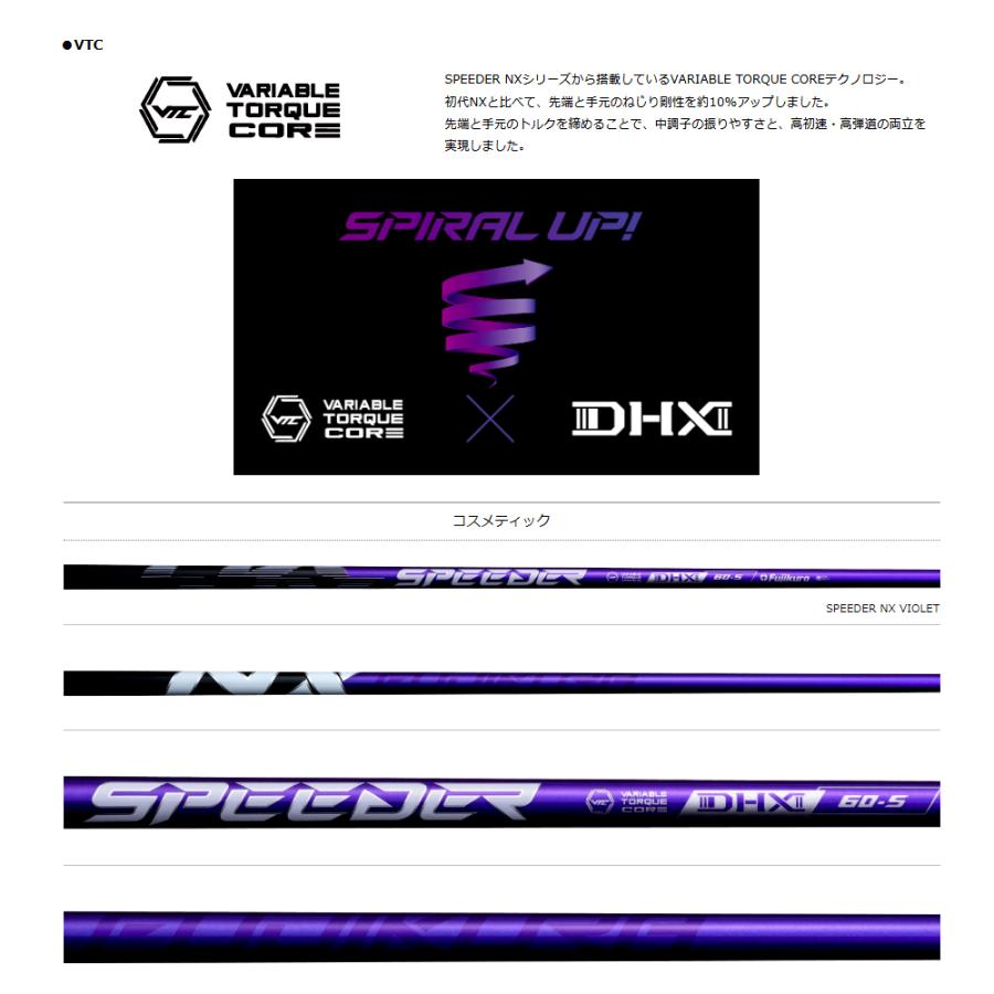 フジクラシャフト スリーブ付き Fujikura フジクラ Speeder NX VIOLET