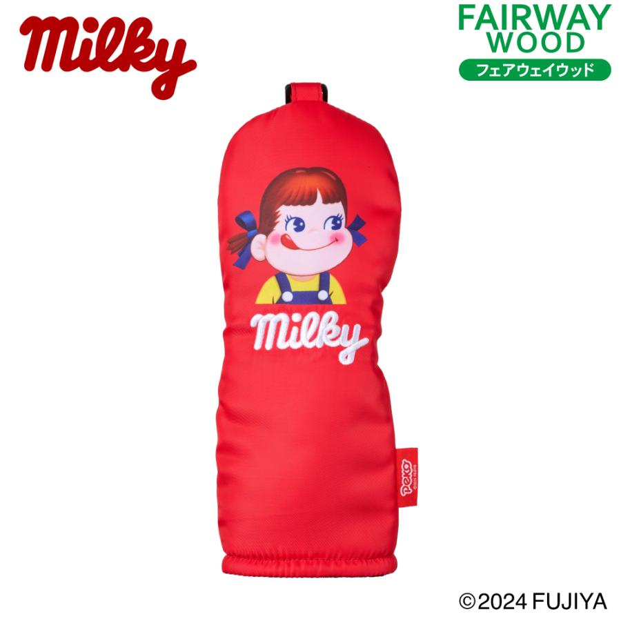 不二家 ミルキー ヘッドカバー ペコちゃん フェアウェイウッド用 番手