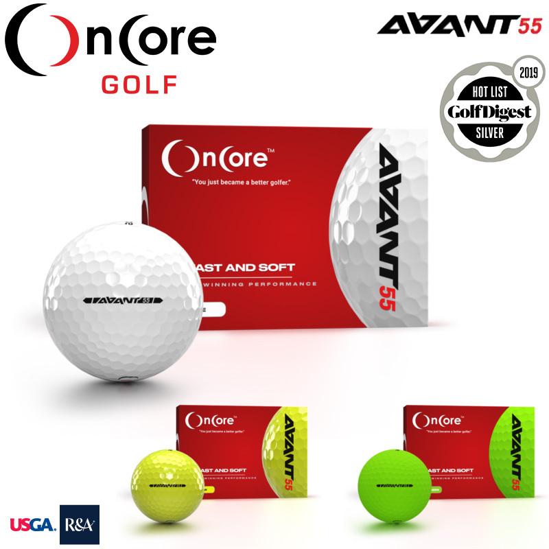 11円 大幅値下げランキング ゴルフボール オンコアゴルフ Avant55 1ダース 12球入 On Core アヴァント55 2ピース Usga公認球 Ramp A公認球 Onc Av001onc Av002onc Av003