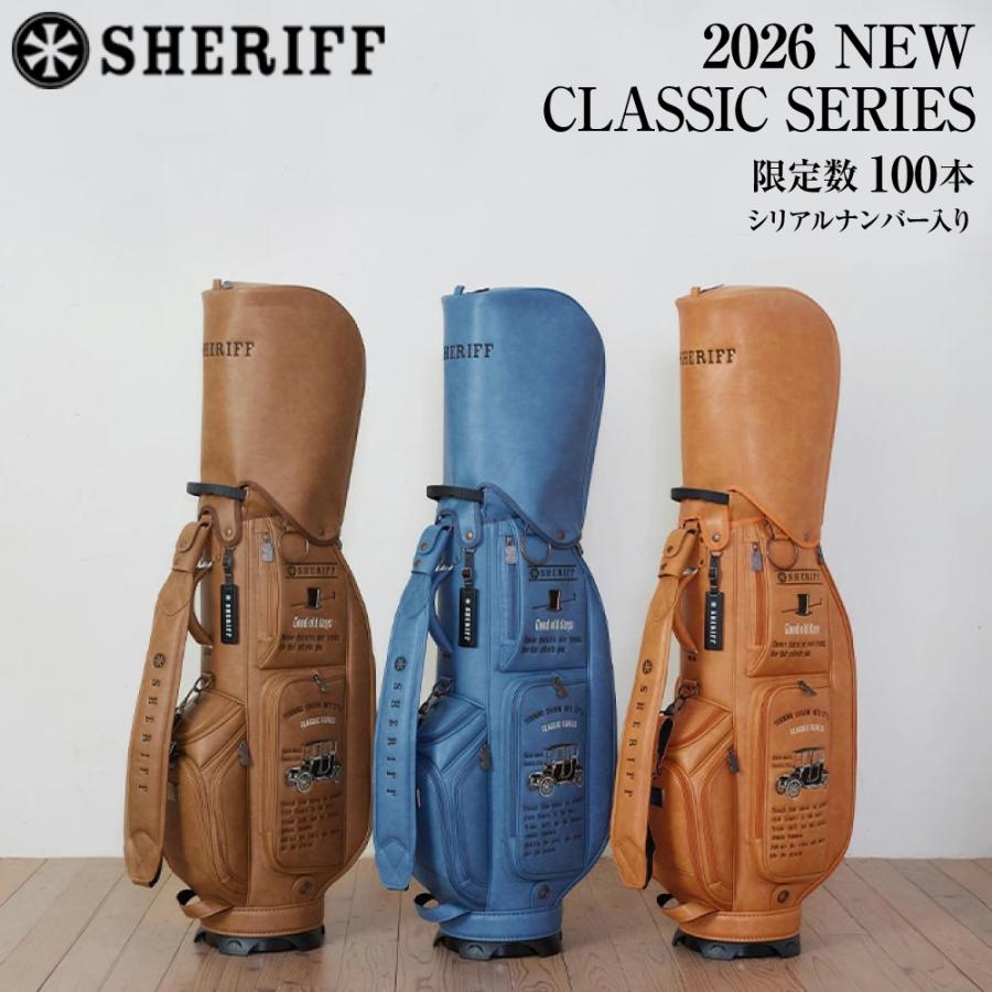 SHERIFF キャディバッグ Classic シリアルNo.付き SHERIFF（シェリフ） 数量限定 SHERIFF 2026 1st CLASSIC SERIES