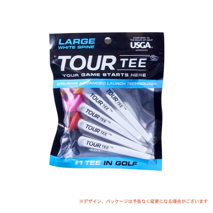TOUR TEE LARGE WHITE SPINE 80mm 5本入 (ブルー) ツアーティー USGA
