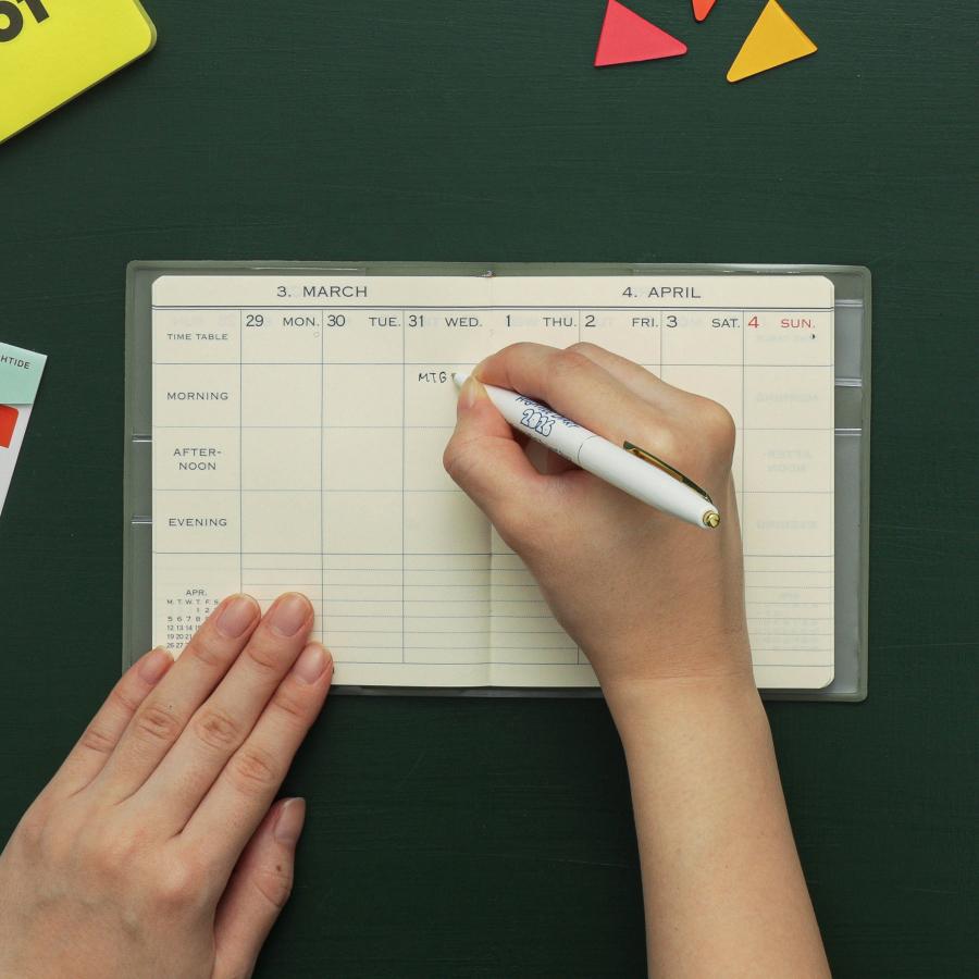 ハイタイド 手帳 2026 / わたしのてちょう［直営店限定］/ スクエア 週間バーチカル / 2026年3月始まり / 4月始まり対応 / ウィークリースケジュール帳 | HIGHTIDE DIARY | 18