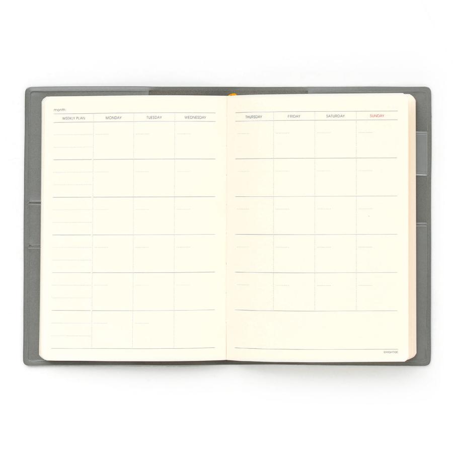 手帳 ハイタイド フリーダイアリー A6（エンディ） HIGHTIDE A6 手帳 ウィークリー 週間 日記 日記帳 バレットジャーナル スケジュール帳 | HIGHTIDE DIARY | 05