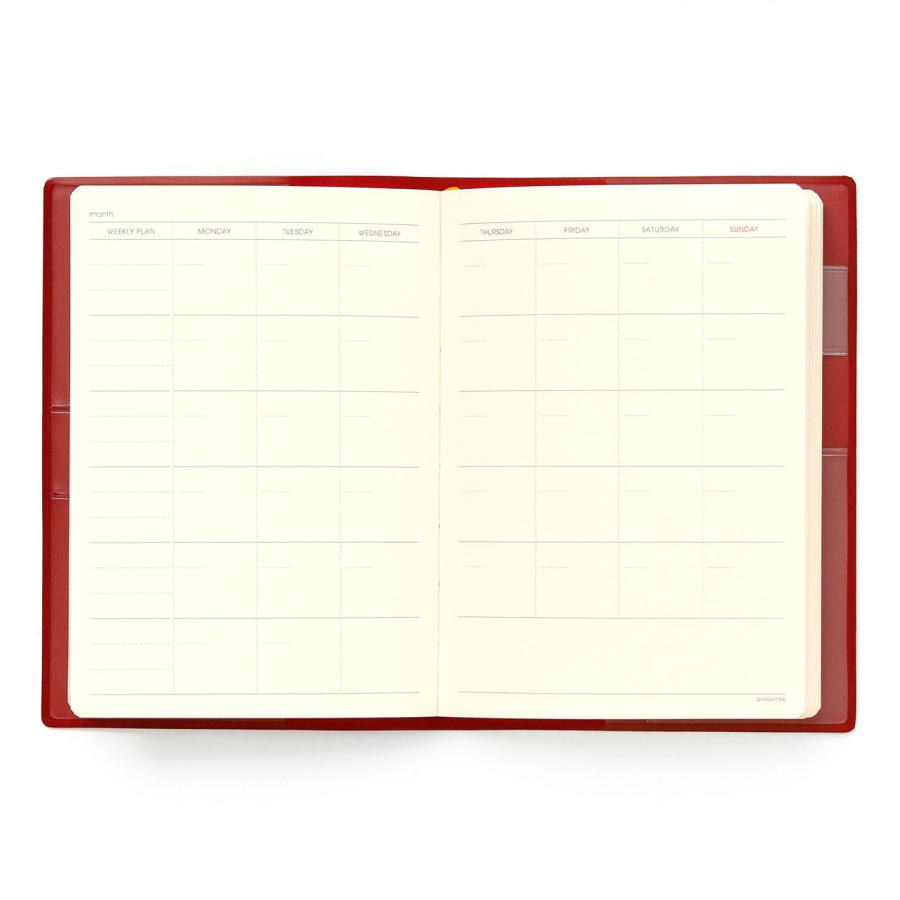 手帳 ハイタイド フリーダイアリー A6（ガルフ） HIGHTIDE A6 手帳 ウィークリー 週間 日記 日記帳 バレットジャーナル スケジュール帳 | HIGHTIDE DIARY | 05