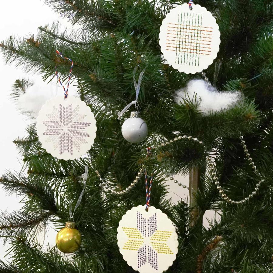 メッセージカード ミニ  グリーティングカード 活字組版オーナメントカード（スノーフレーク） カード 活版印刷 雪 | HIGHTIDE | 09