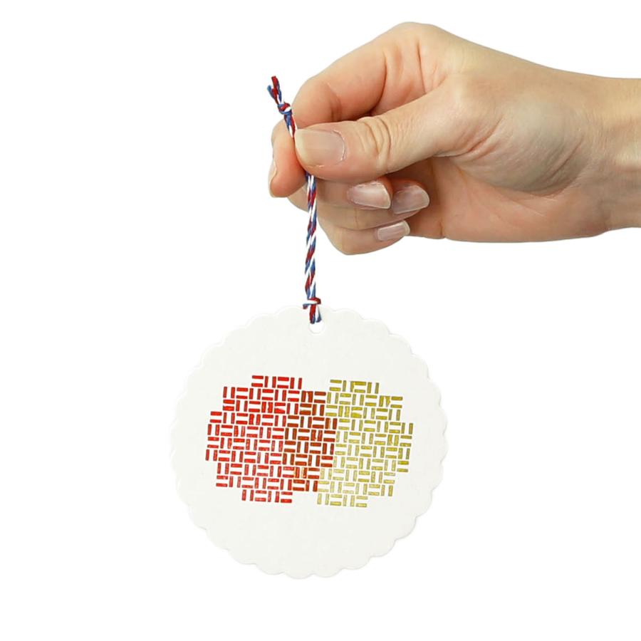 メッセージカード ミニ  グリーティングカード 活字組版オーナメントカード（太陽と月） カード 活版印刷 | HIGHTIDE | 06