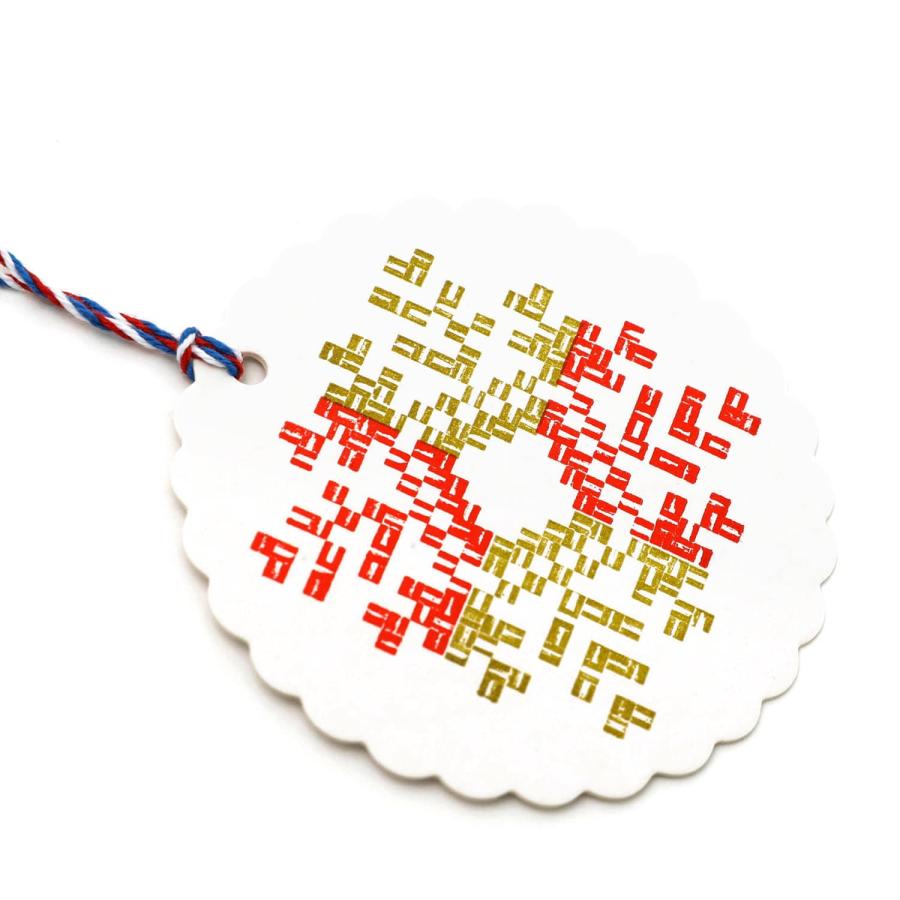 メッセージカード ミニ  グリーティングカード 活字組版オーナメントカード（キルト） カード 活版印刷 | HIGHTIDE | 04