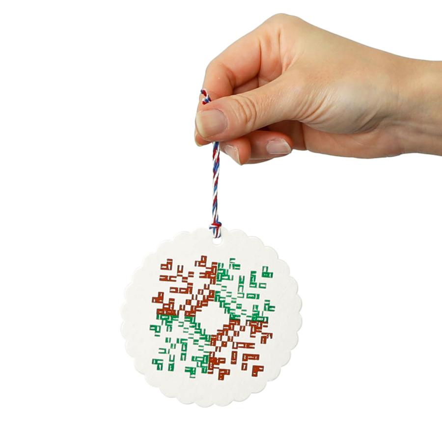 メッセージカード ミニ  グリーティングカード 活字組版オーナメントカード（キルト） カード 活版印刷 | HIGHTIDE | 06