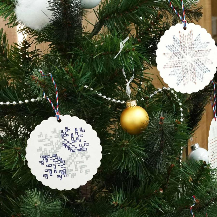 メッセージカード ミニ  グリーティングカード 活字組版オーナメントカード（キルト） カード 活版印刷 | HIGHTIDE | 09