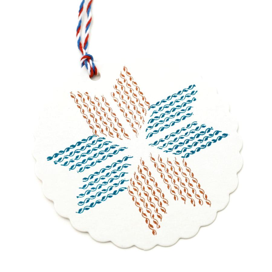 メッセージカード ミニ  グリーティングカード 活字組版オーナメントカード（ノルディック） カード 活版印刷 北欧 | HIGHTIDE | 04