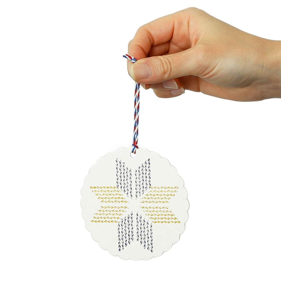 メッセージカード ミニ  グリーティングカード 活字組版オーナメントカード（ノルディック） カード 活版印刷 北欧 | HIGHTIDE | 06