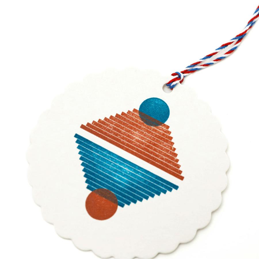 メッセージカード ミニ  グリーティングカード 活字組版オーナメントカード（逆さ富士） カード 活版印刷 富士山 | HIGHTIDE | 04