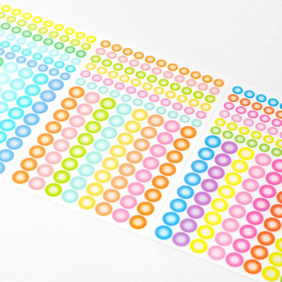 シール シースルーポイントステッカー 手帳 スケジュール帳 育児日記 デコ 透明 クリア 書き込み 貼り直し はがせる ミニ 小さい ハイタイド | HIGHTIDE | 06