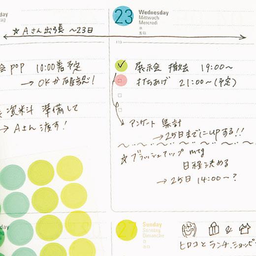シール シースルードットステッカー 手帳 スケジュール帳 育児日記 デコ 透明 クリア 書き込み 貼り直し はがせる ミニ 小さい ハイタイド | HIGHTIDE | 12