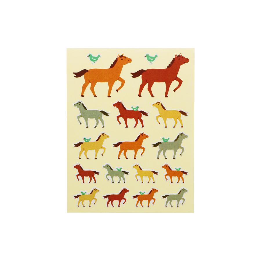 シール ニューレトロ みんなのシール 干支 ステッカー 午 馬 うま 正月 新年 手帳 かわいい 可愛い 昭和レトロ 雑貨 | ニューレトロ | 04