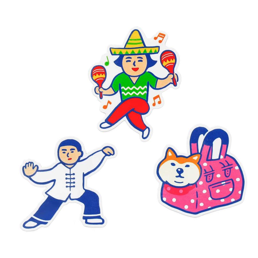 ステッカー ニューレトロ ダイカットシール スマホ PC パソコン スーツケース 犬 ネコ 猫 ぎょうざ デコレーション 大人 かわいい 可愛い 昭和レトロ 雑貨 | ニューレトロ | 21