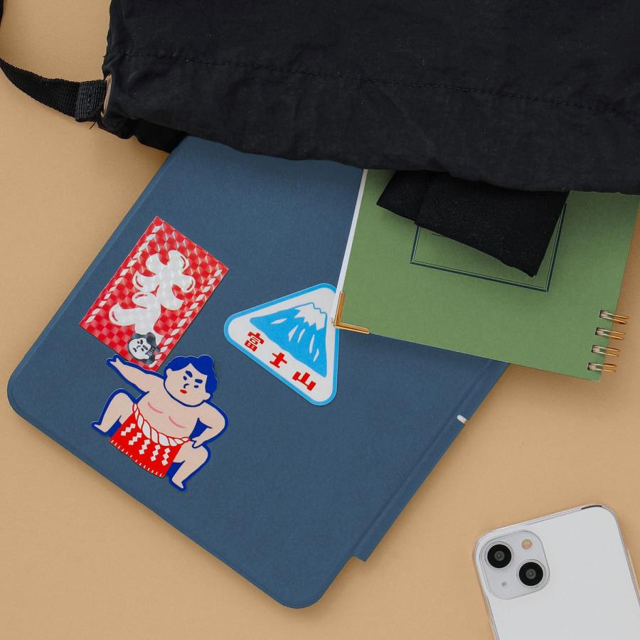 ステッカー シール ニューレトロ ダイカットシールセット（ニッポン） スマホ PC パソコン スーツケース デコレーション 日本一 縁起物 | ニューレトロ | 08