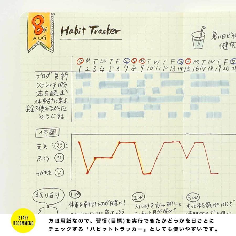 レプレ カスタマイズ手帳リフィル グリッドノート  A6 (Aタイプ) ハイタイド 手帳 スケジュール帳 | HIGHTIDE | 03